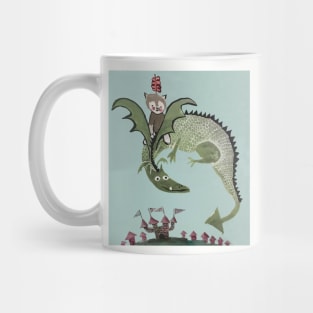 Cat and Dragon Mug